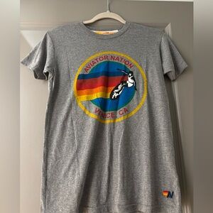 Aviator Nation Heather Gray Tee